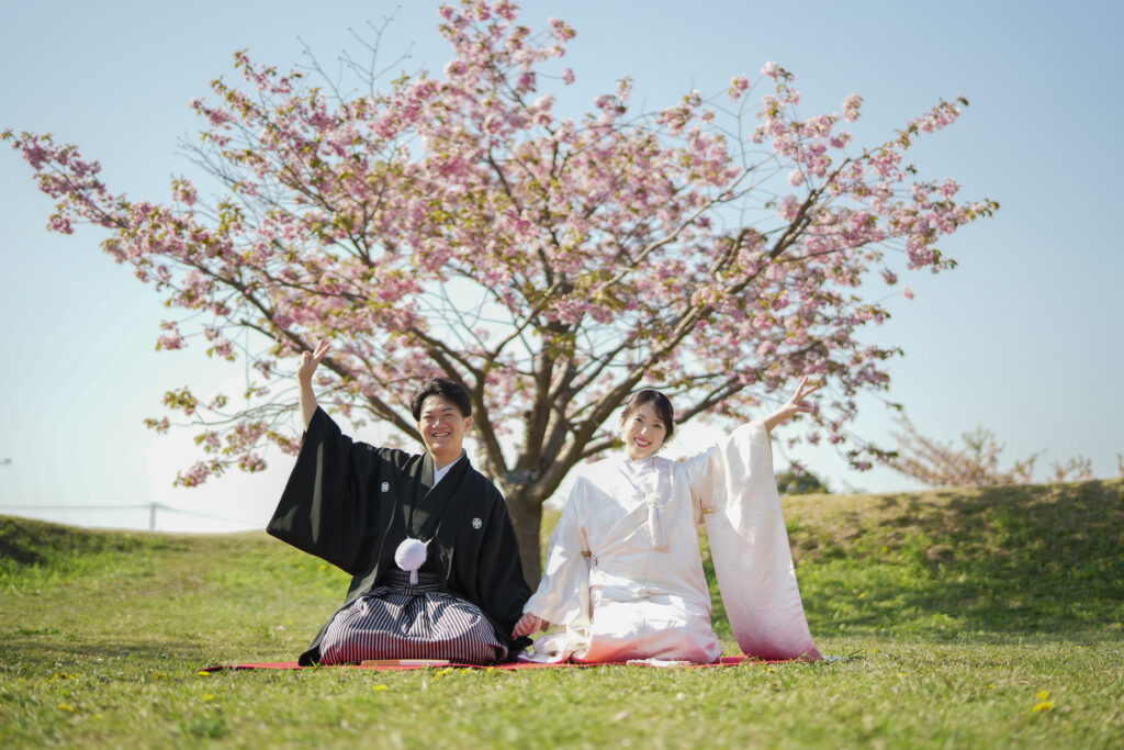 撮影レポート：函館春の五稜郭公園＆函館山フォトウエディング